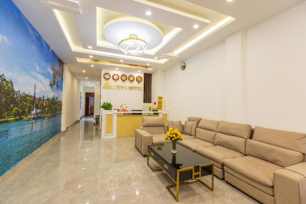 Posezení v ubytování Lien's Hotel Đà Lạt