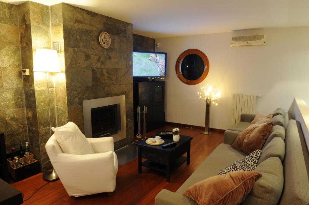 Posezení v ubytování B&B Il Cielo Sui Sassi
