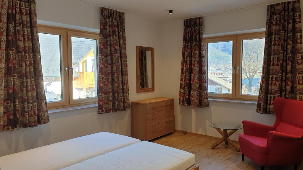 Postel nebo postele na pokoji v ubytování Haus Friedrich