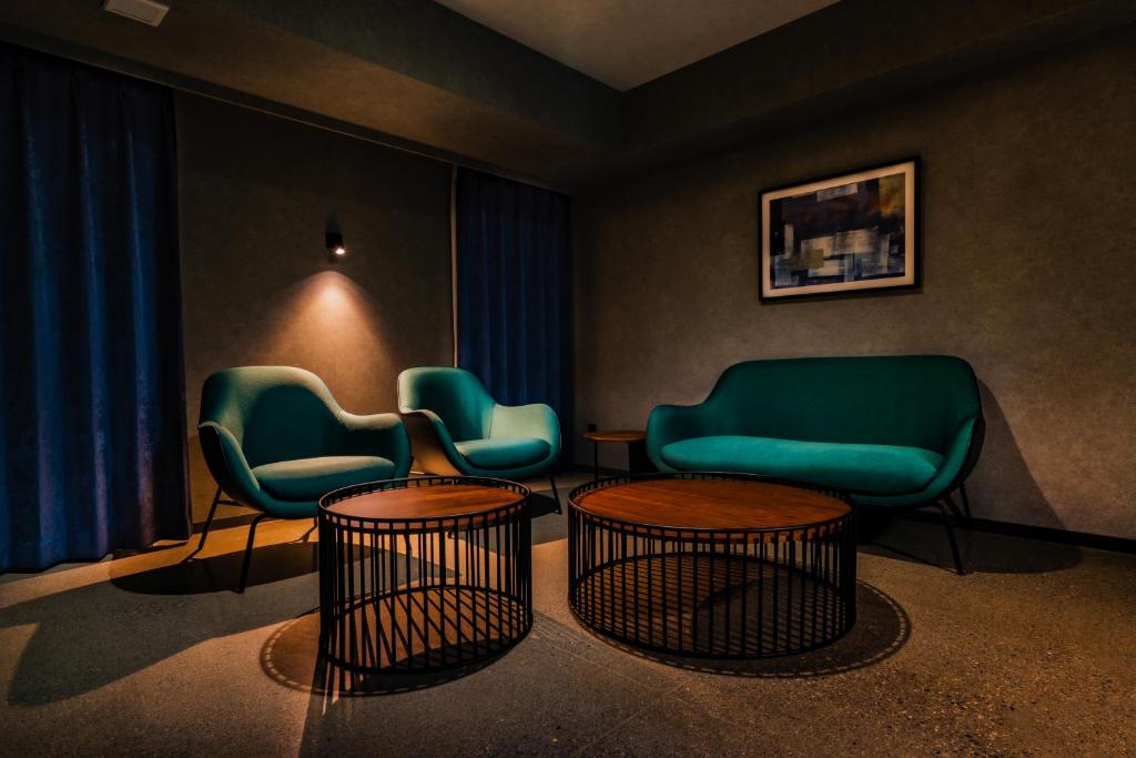 Posezení v ubytování Randor Hotel Namba Osaka Suites