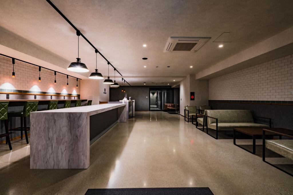 Posezení v ubytování Randor Hotel Namba Osaka Suites