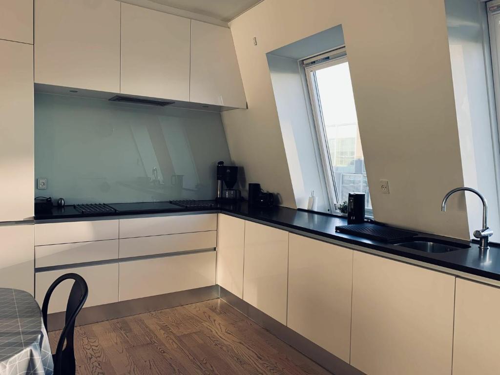 Kuchyň nebo kuchyňský kout v ubytování ApartmentInCopenhagen Apartment 93