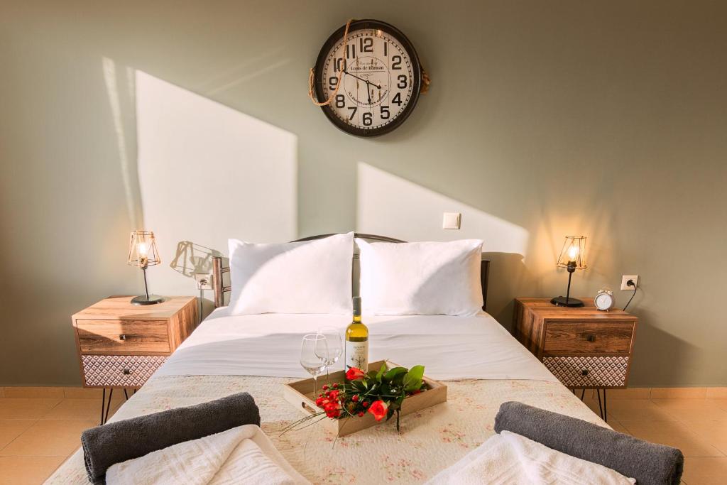 Letto o letti in una camera di Villa Krini