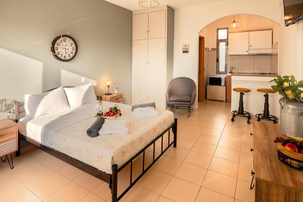 Letto o letti in una camera di Villa Krini