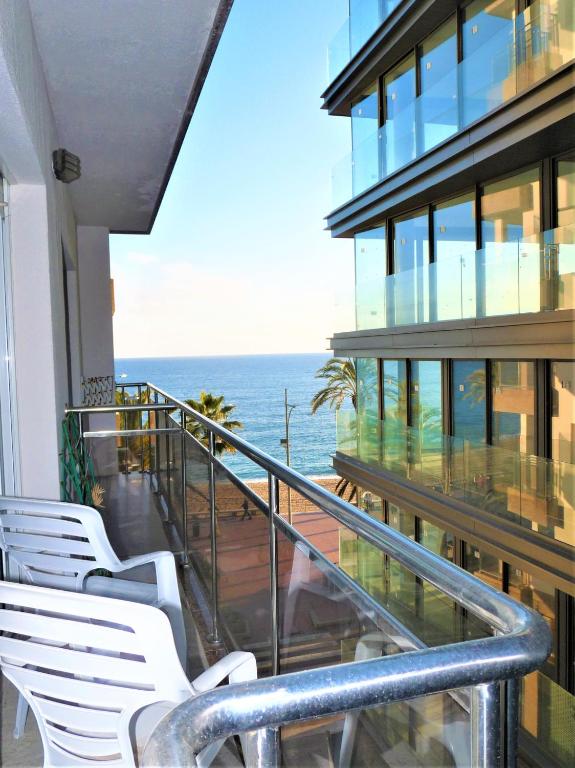 Balkón nebo terasa v ubytování Apartaments Tropic