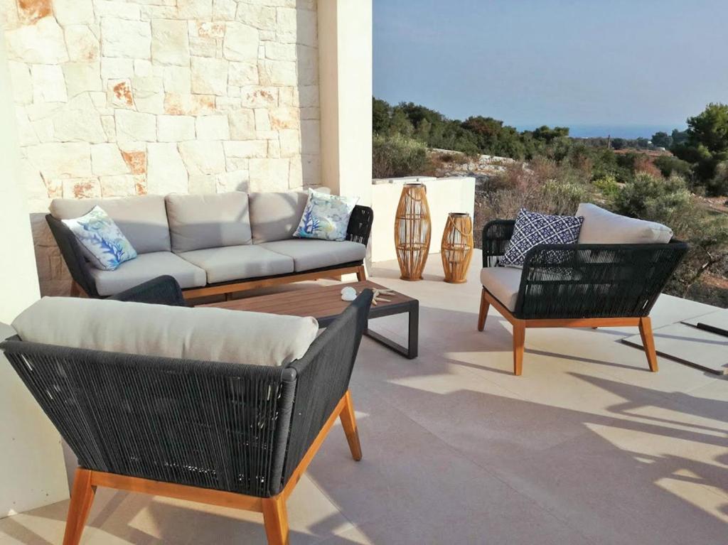 Posezení v ubytování Villa Briosa Maldive del Salento Pescoluse
