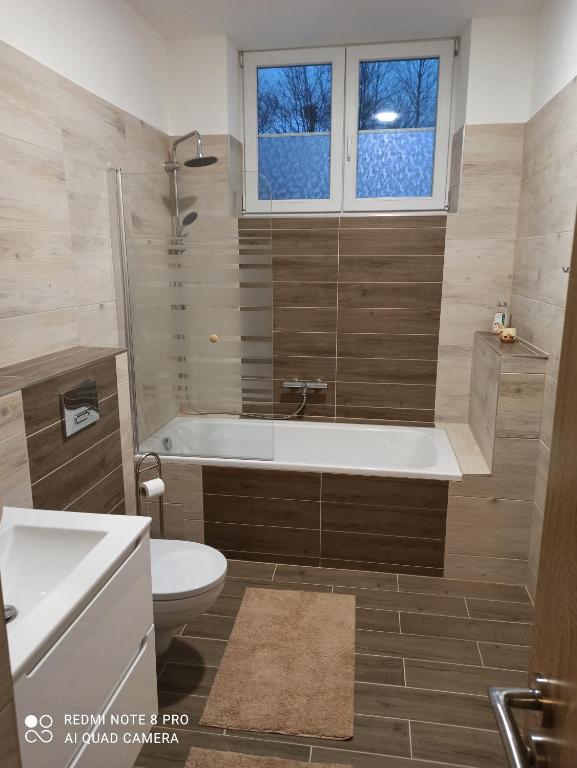 Koupelna v ubytování Apartmán BON