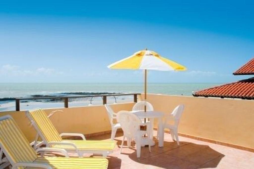 Chalé condomínio beira mar em Zumbi Beach Resort