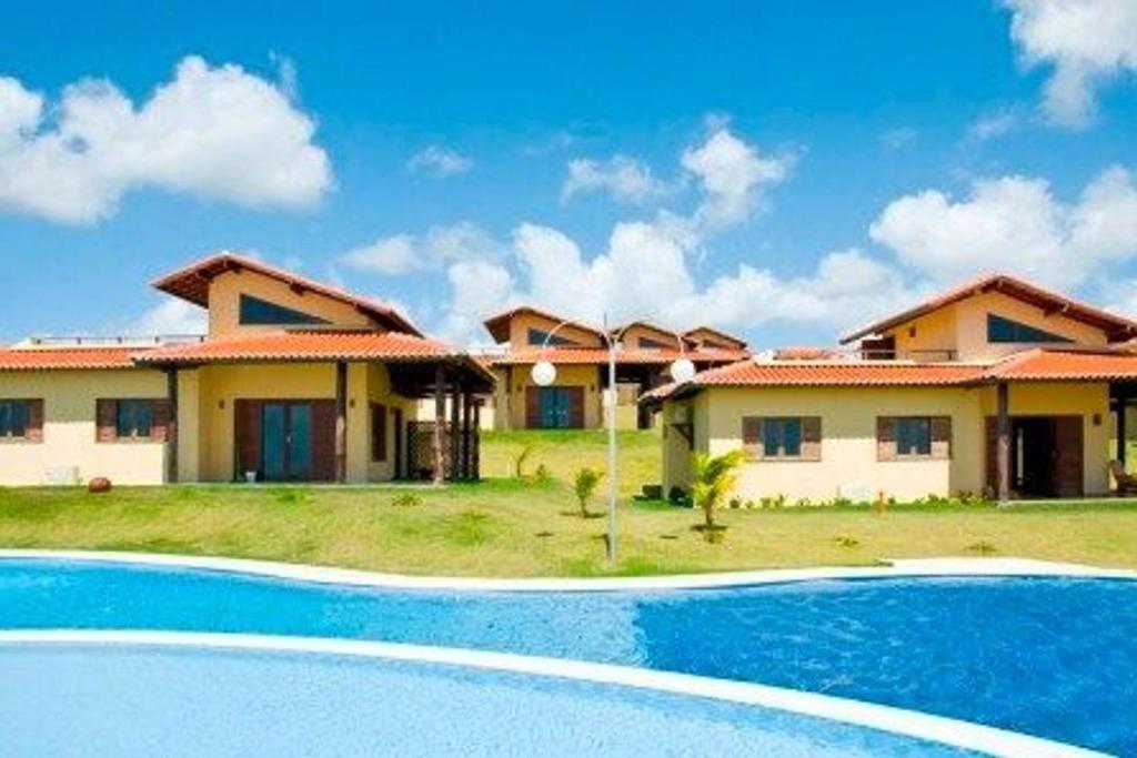  Chalé condomínio beira mar em Zumbi Beach Resort