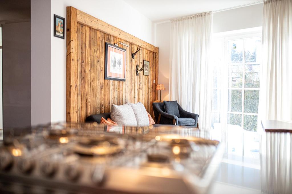 Posezení v ubytování Alpen Loft