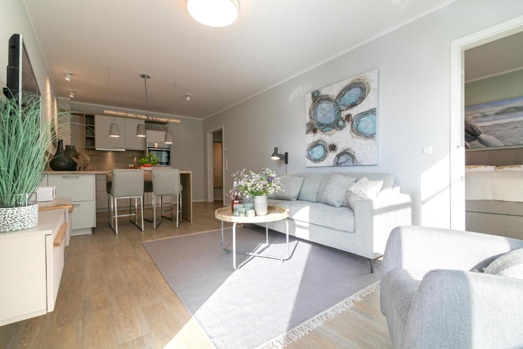 Kuchyň nebo kuchyňský kout v ubytování Haffkamp 23 Wohnung 4