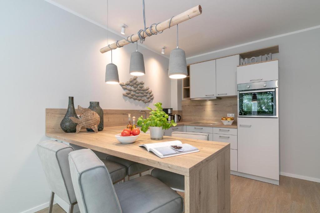 Kuchyň nebo kuchyňský kout v ubytování Haffkamp 23 Wohnung 4