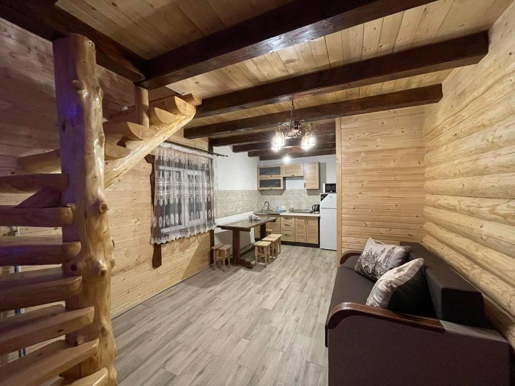 Kuchyň nebo kuchyňský kout v ubytování Dva Braty eco