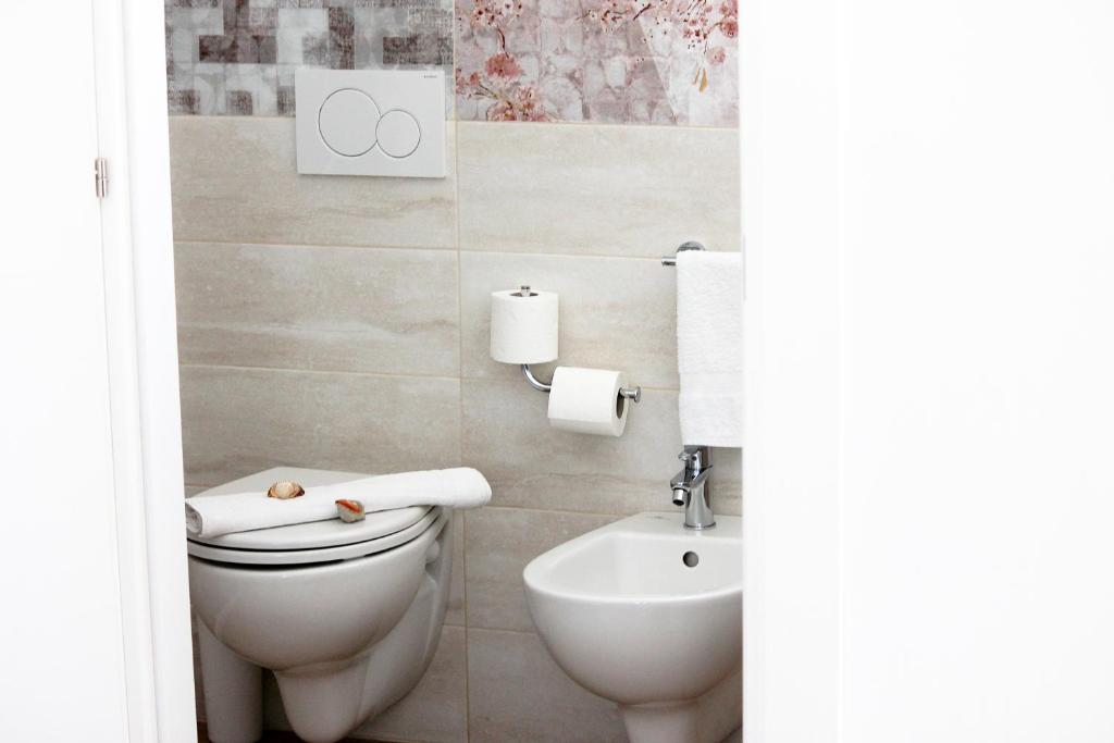 Koupelna v ubytování Hotel Maria Serena