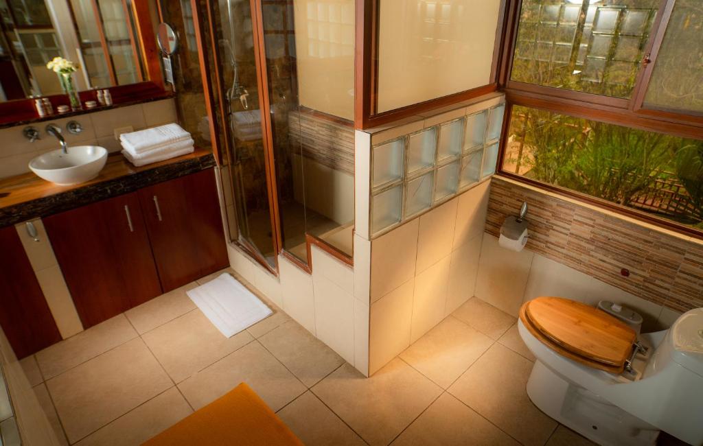 Koupelna v ubytování Casa Olonche