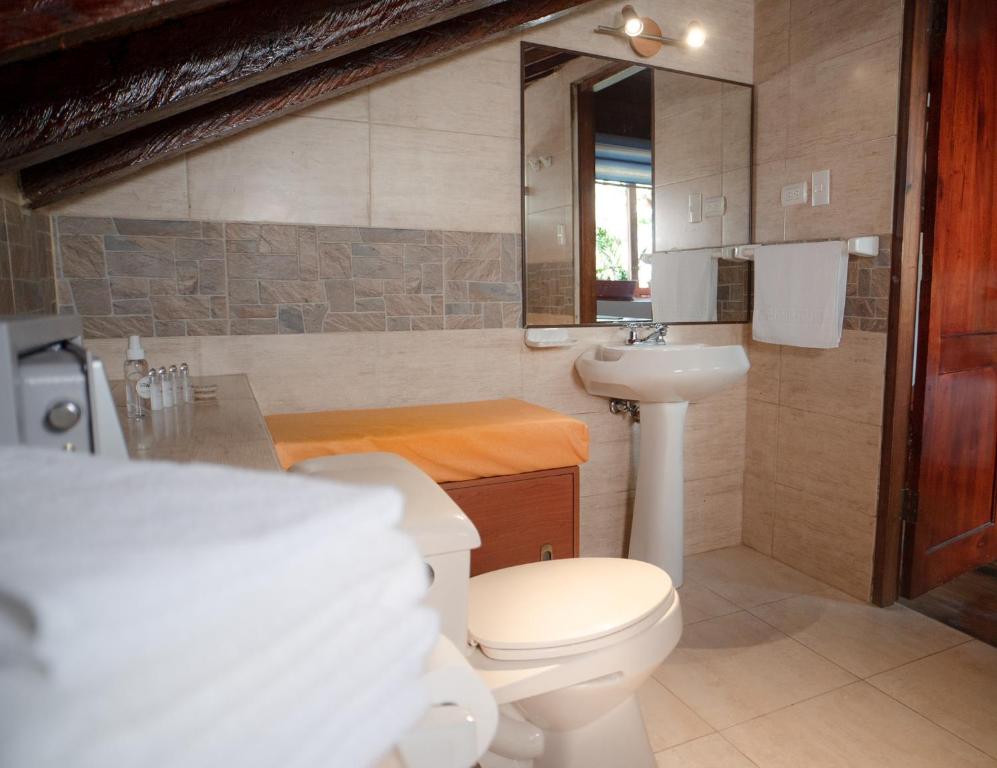 Koupelna v ubytování Casa Olonche