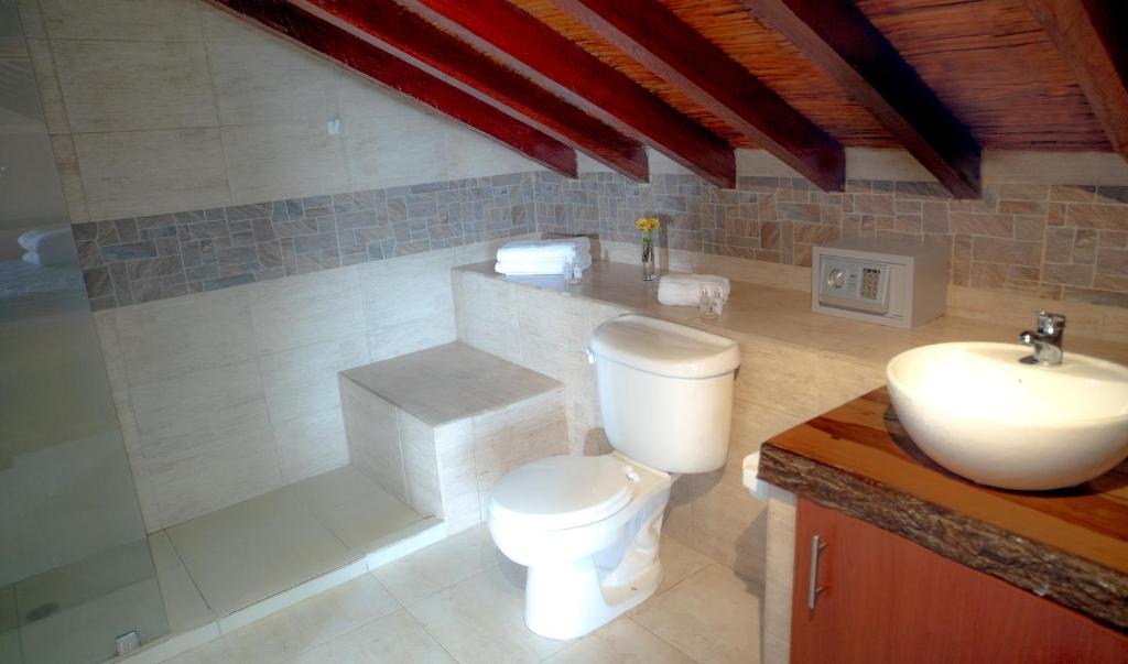 Koupelna v ubytování Casa Olonche