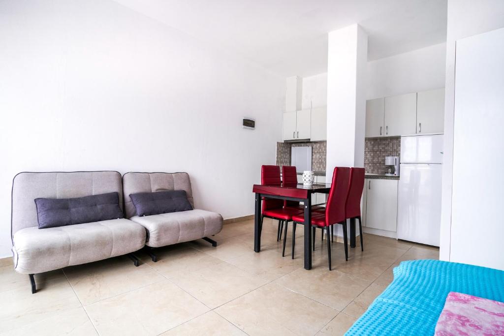 Kuchyň nebo kuchyňský kout v ubytování Dimitra Beach Apartments - Nea Karvali Kavala