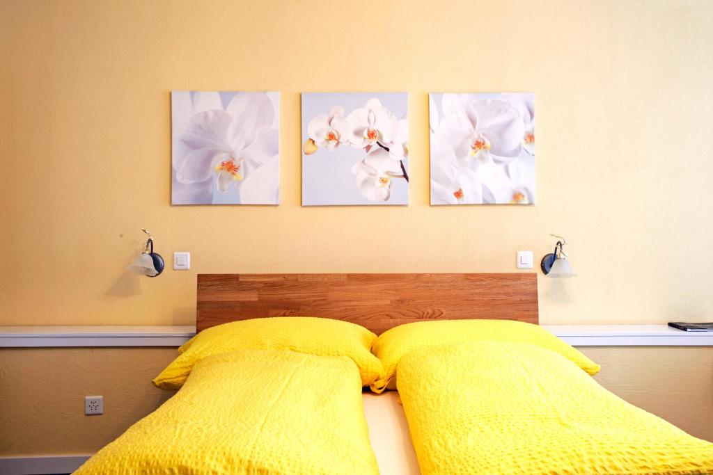 Postel nebo postele na pokoji v ubytování B&B Siglistorf