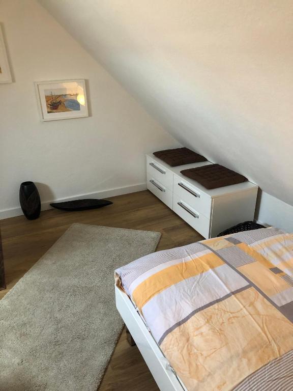 Postel nebo postele na pokoji v ubytování Ferienwohnung Giese