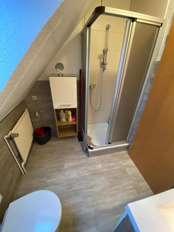 Koupelna v ubytování Appartementhaus Nolting