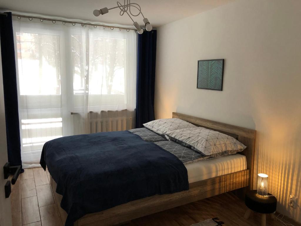 Postel nebo postele na pokoji v ubytování Apartamencik - Kowary