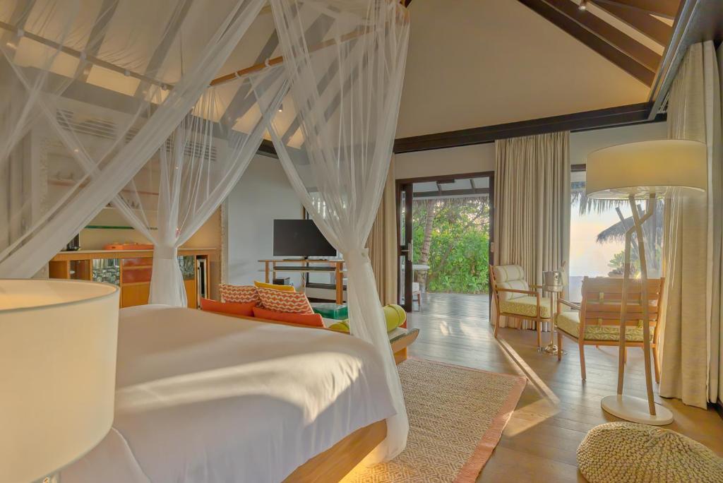 Postel nebo postele na pokoji v ubytování OZEN LIFE MAADHOO - Luxury All Inclusive with Free Transfers