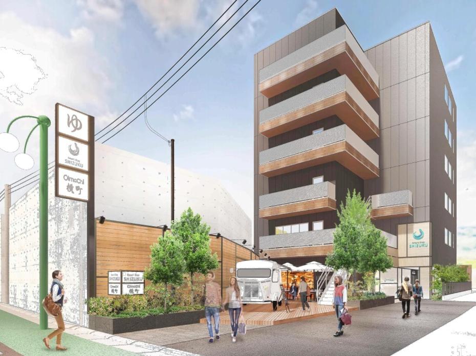 a rendering of a building with people walking in front of it at Smart Stay SHIZUKU Shinagawa-Oimachi in Tokyo