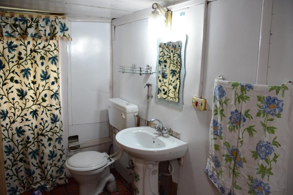 Koupelna v ubytování Houseboat Zaindari Palace