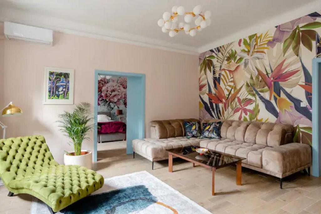 Posezení v ubytování Apartment A.B.S. Secret Oasis