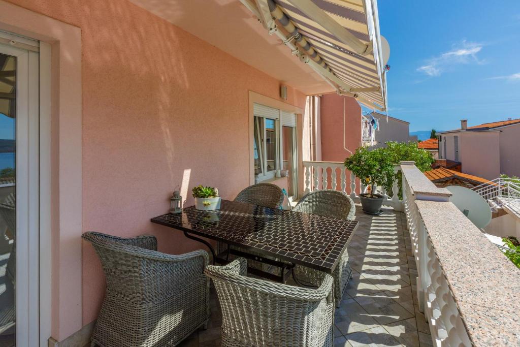 Balkón nebo terasa v ubytování Apartments Hana