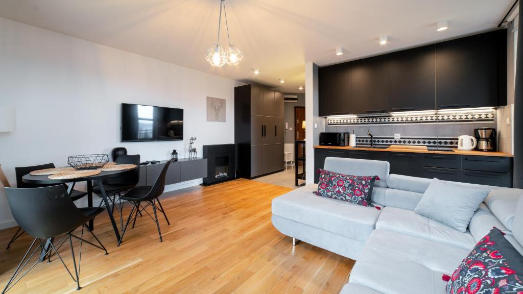 Kuchyňa alebo kuchynka v ubytovaní Apartamenty Sun & Snow Residence Karpacz