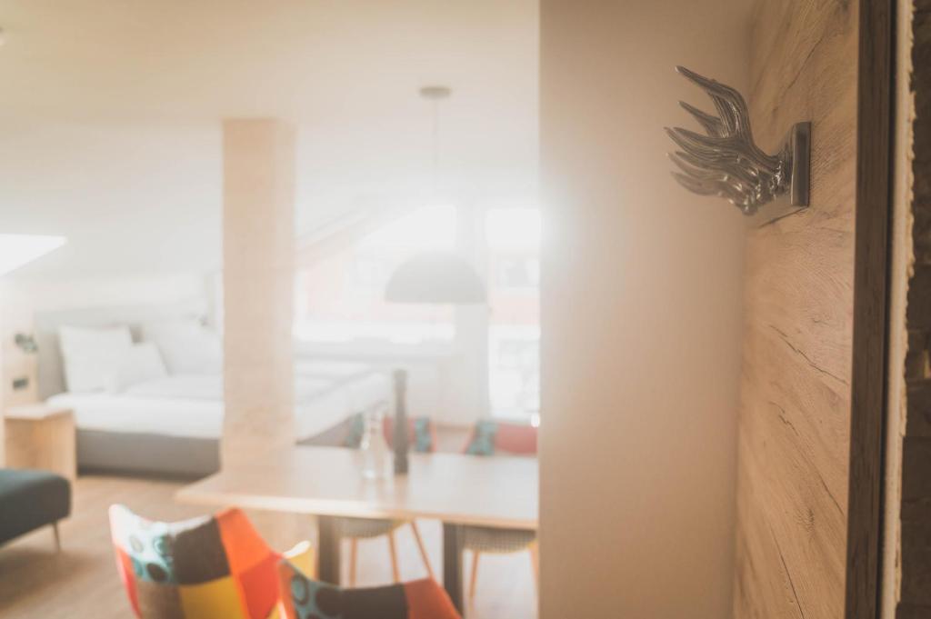 Postel nebo postele na pokoji v ubytování Hotel verWeiler