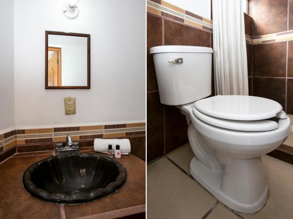 Koupelna v ubytování Hotel Real Cortés