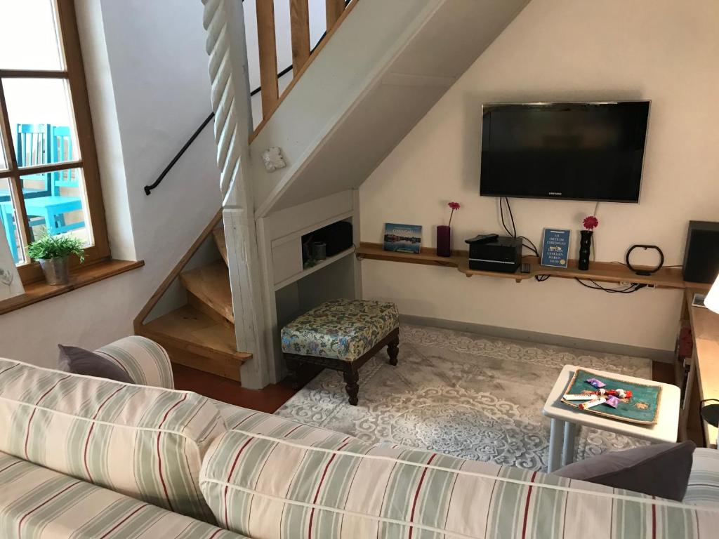 TV a/nebo společenská místnost v ubytování Zehentmayrhof