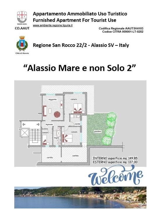 Certifikát, ocenenie alebo iný dokument vystavený v ubytovaní Alassio Mare e Non Solo 2