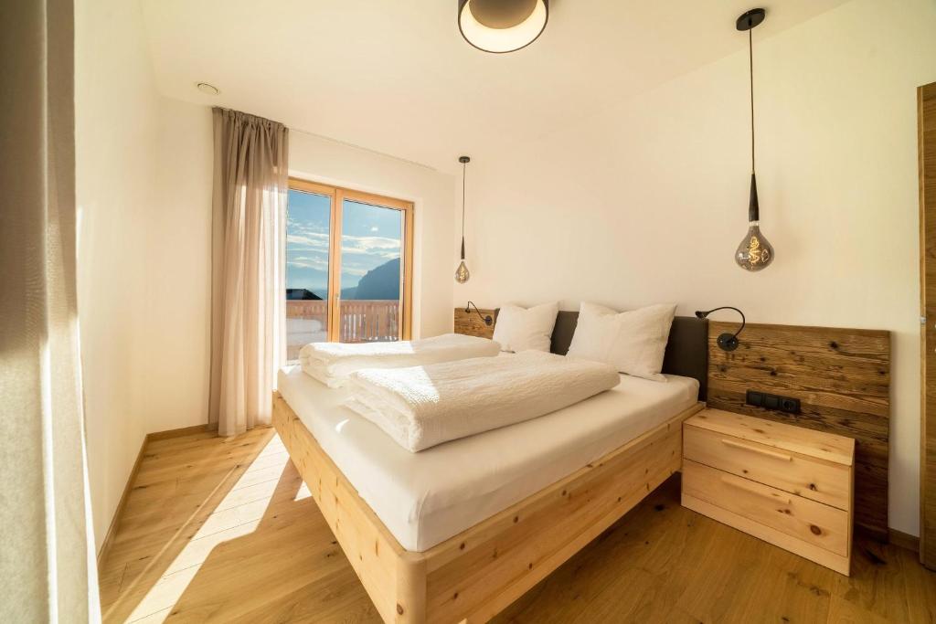 Voodi või voodid majutusasutuse Apt Lärche - Nockerhof toas