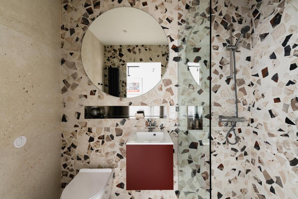 Kúpeľňa v ubytovaní Apartament Strefa Kultury