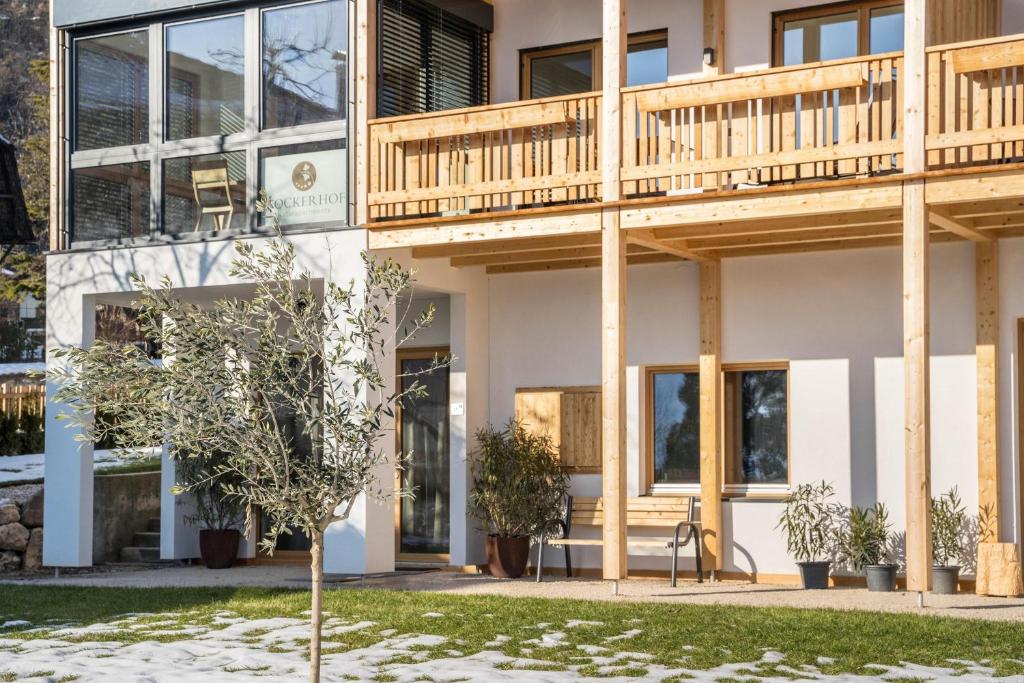 A balcony or terrace at Apt Zirbe - Nockerhof