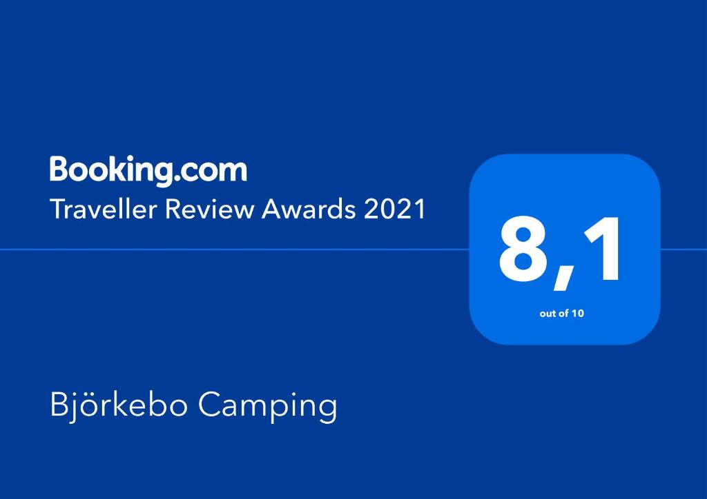 Certifikát, hodnocení, plakát nebo jiný dokument vystavený v ubytování Björkebo Camping