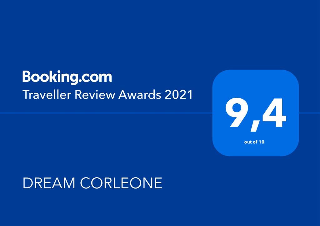 Certifikát, hodnocení, plakát nebo jiný dokument vystavený v ubytování DREAM CORLEONE