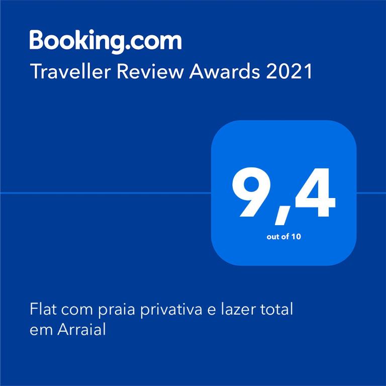  Flat com praia privativa e lazer total em Arraial