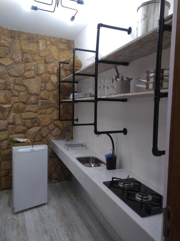  Almas Gêmeas suíte com cozinha praia da Ribeira