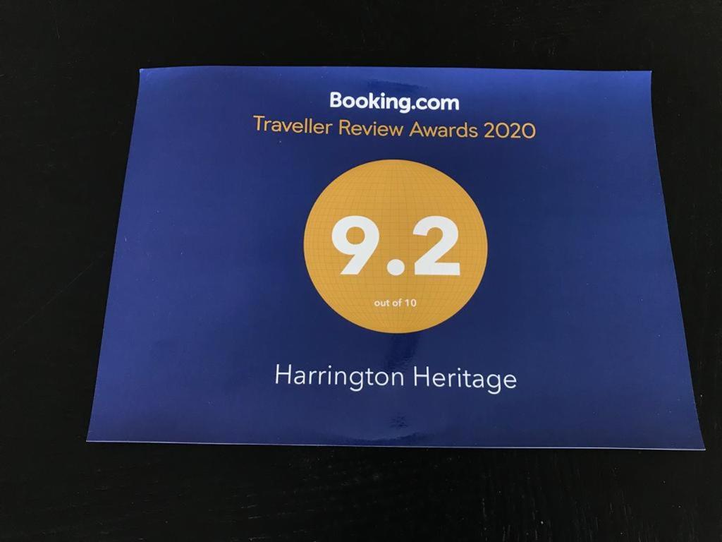 Certifikát, hodnocení, plakát nebo jiný dokument vystavený v ubytování Harrington Heritage
