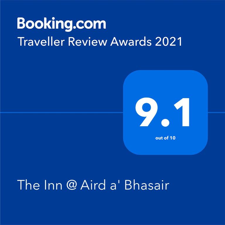 Certifikát, hodnocení, plakát nebo jiný dokument vystavený v ubytování The Inn @ Aird a' Bhasair