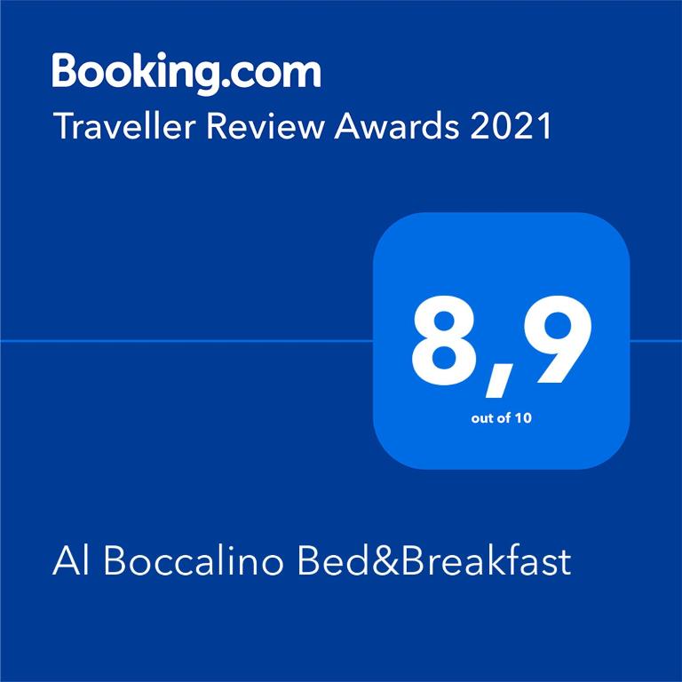Certifikát, hodnocení, plakát nebo jiný dokument vystavený v ubytování Al Boccalino Bed&Breakfast