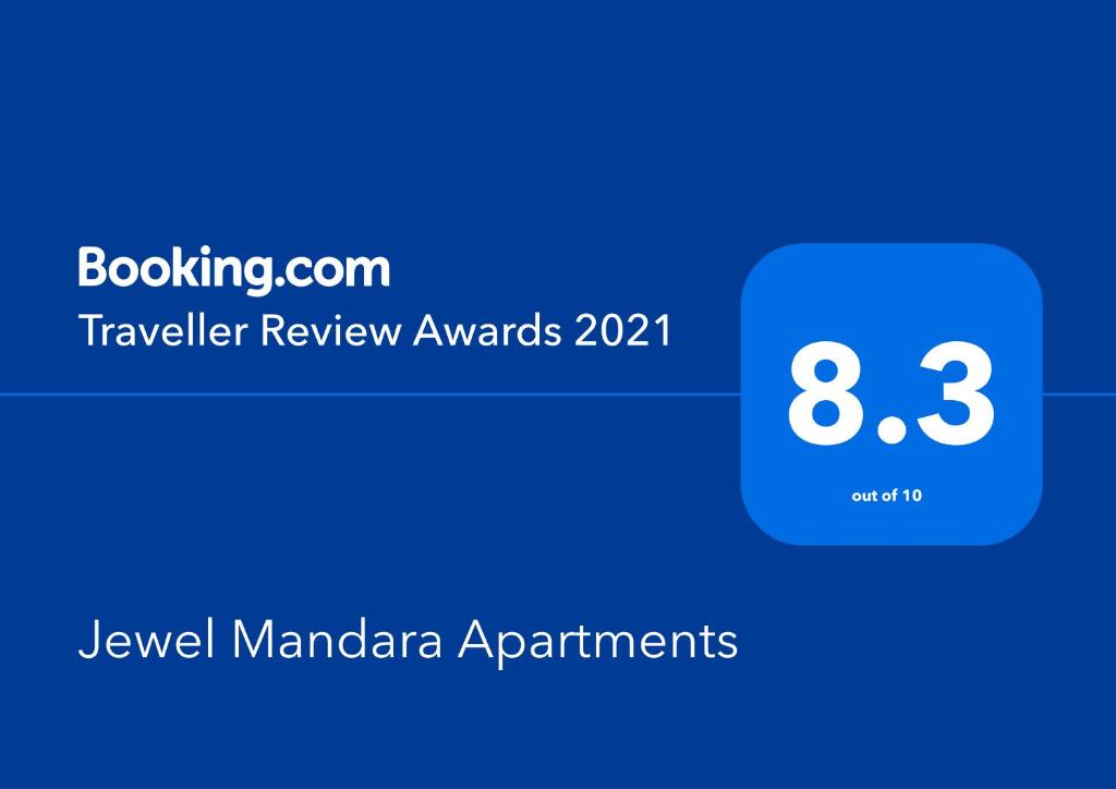 Jewel Mandara Apartments tesisinde sergilenen bir sertifika, ödül, işaret veya başka bir belge
