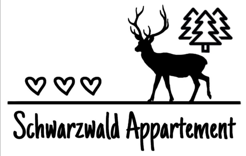 a reindeer with a christmas tree and the words sentimental agreement at Schwarzwald Appartement in Steinen
