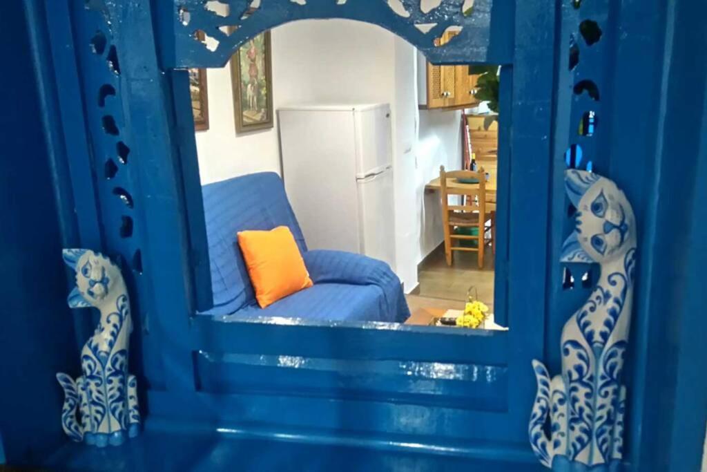 Et sittehjørne på La casita Azul,apartamento encantador
