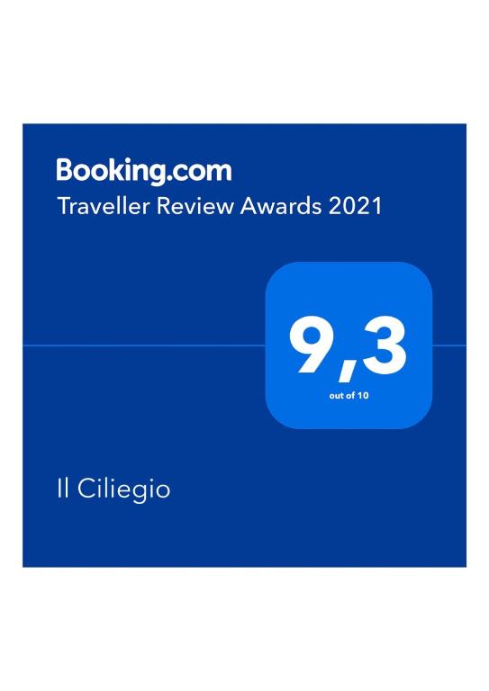 Certifikát, ocenenie alebo iný dokument vystavený v ubytovaní Il Ciliegio Holiday Apartment With Garden